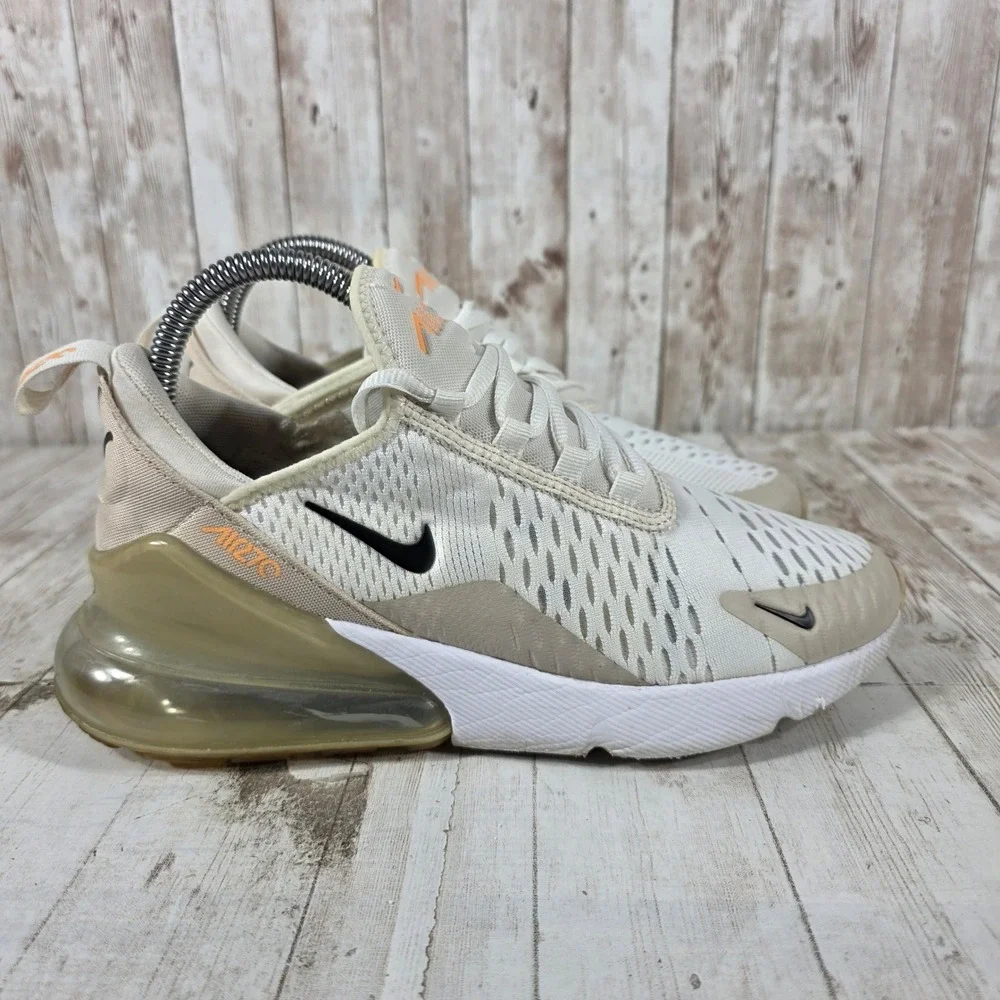 Nike Air Max 270 Womens Sail White Sanddrift Orange DH3050-100 Sneaker Mens 5.5